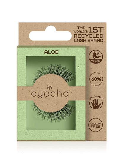ALOE vegan lashes created natural winged effect - EYECHA